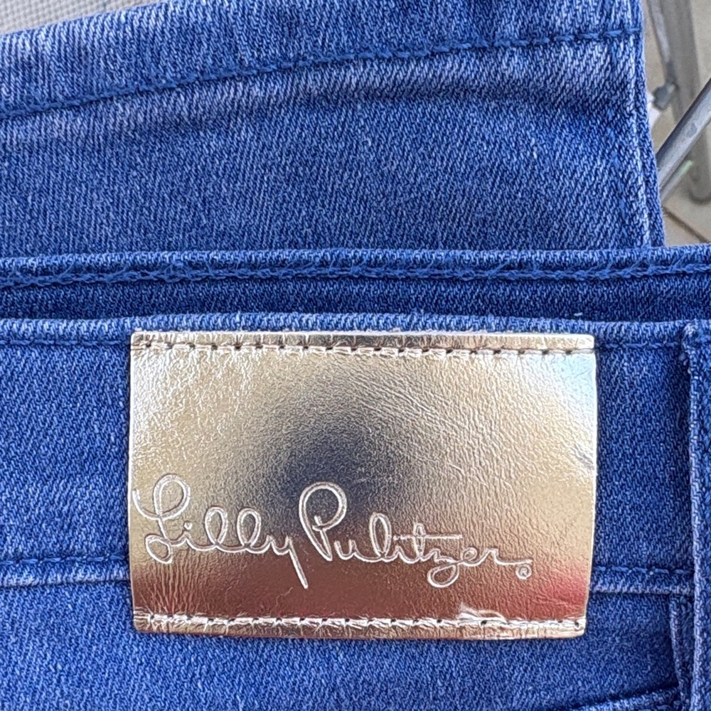 Lilly Pulitzer Women's Denim Jeans with Gold Accent